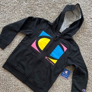 Champion BIG KIDS' PULLOVER HOODIE, SCRIPT LOGO